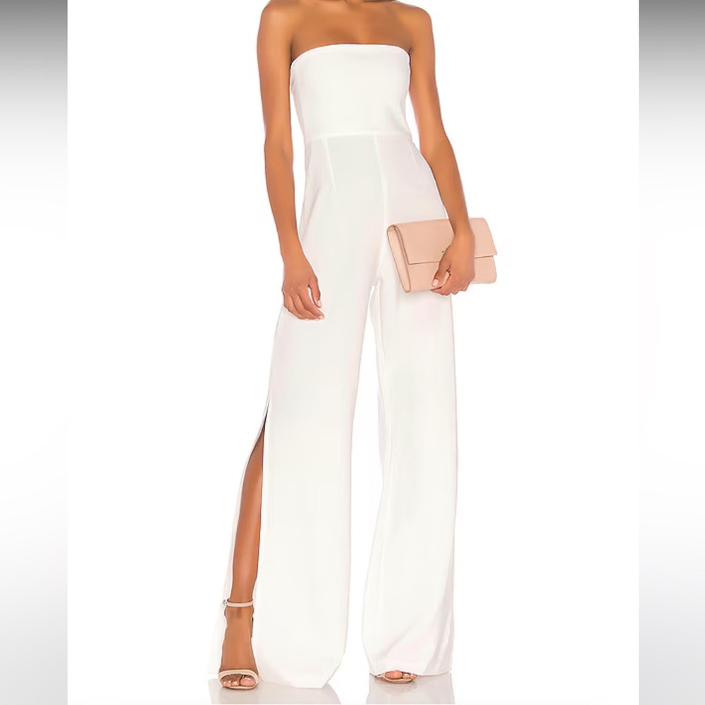Revolve Nookie Glamour Jumpsuit in Ivory White Size Small